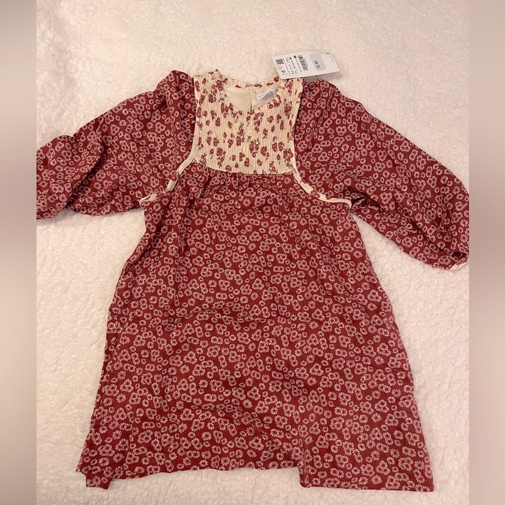 Zara baby girl smocked fall dress. Holiday. NWT. Sold out.